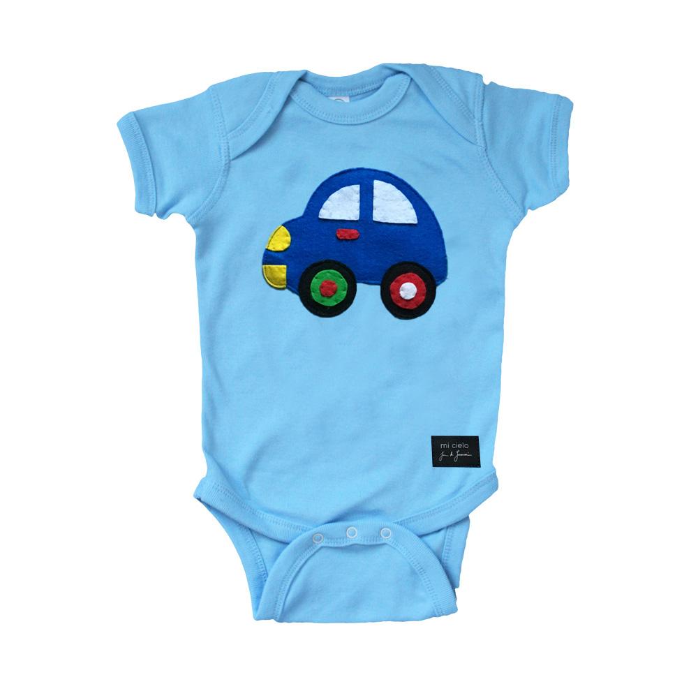 mi cielo x JUAN DE LASCURAIN - The Car – Baby Light Blue Onesie